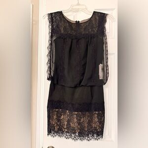 Elegant Black Lace Dress